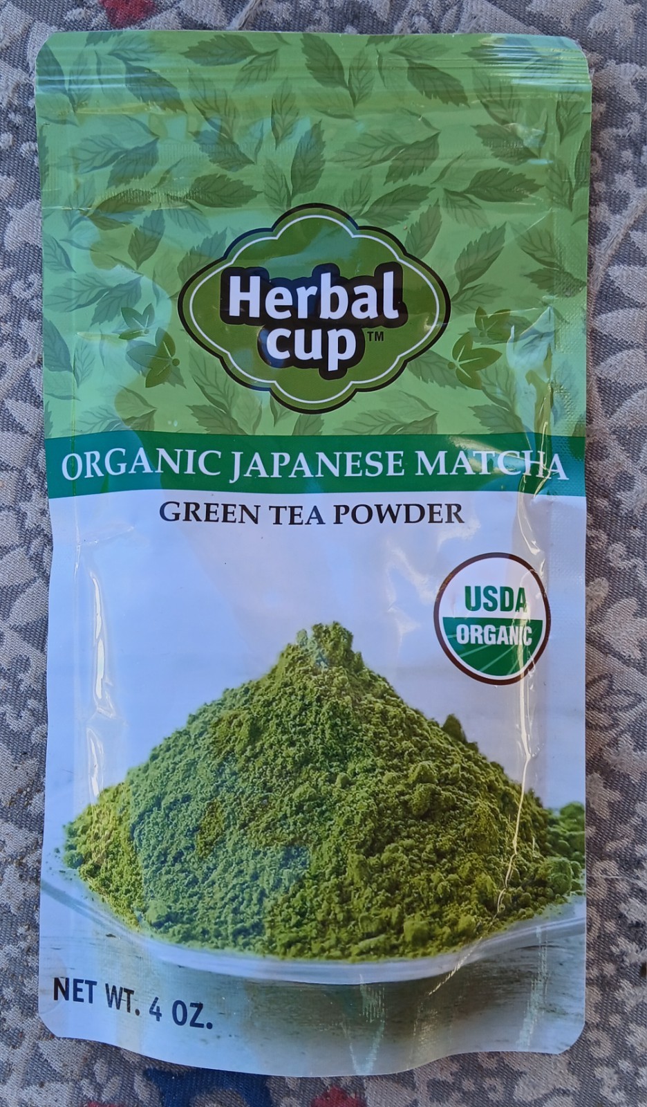 Herbal Cup Tea Organic Japanese Matcha-4 Oz.-NEW IN SEALED PACKAGE-EXP. 2027