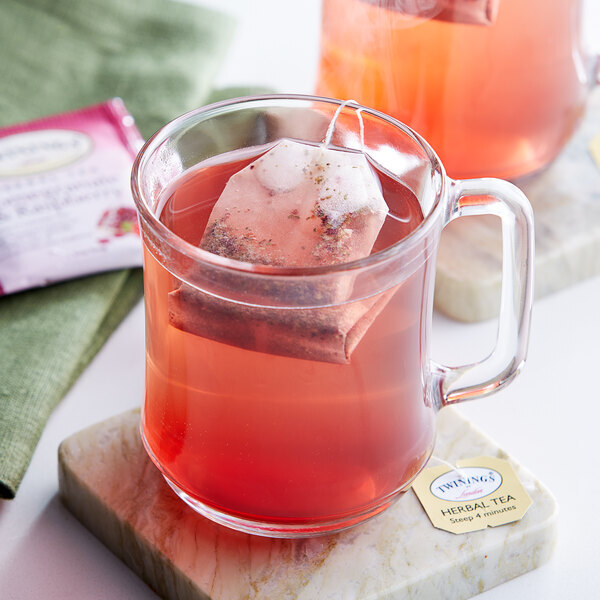 Twinings Pomegranate & Raspberry Herbal Tea Bags – 20/Box