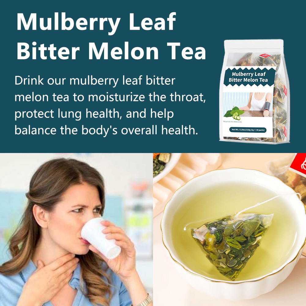 Mulberry Leaf Bitter Melon Tea Helps Maintain Healthy Blood Sugar Levels 150g