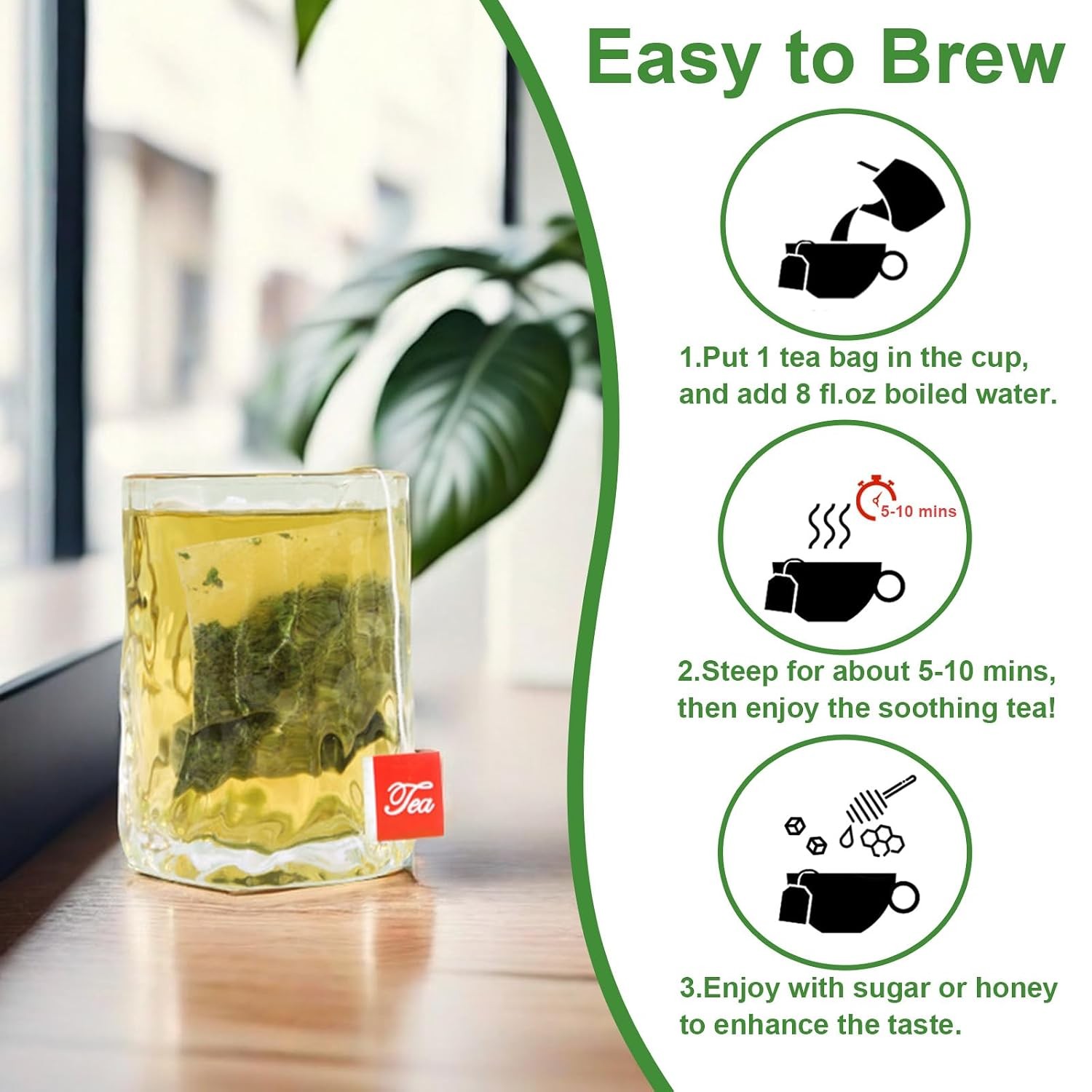 100 Percent Pure Natural Parsley Tea Bags 60 Count Boiled Leaf Tea