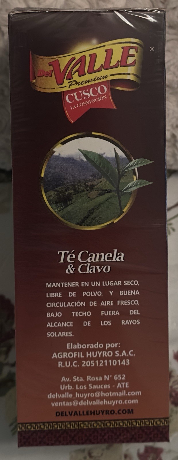 Del Valle Premium Té Canela Clavo, Exp 01/04/2028 100 Sobres Filtrantes.