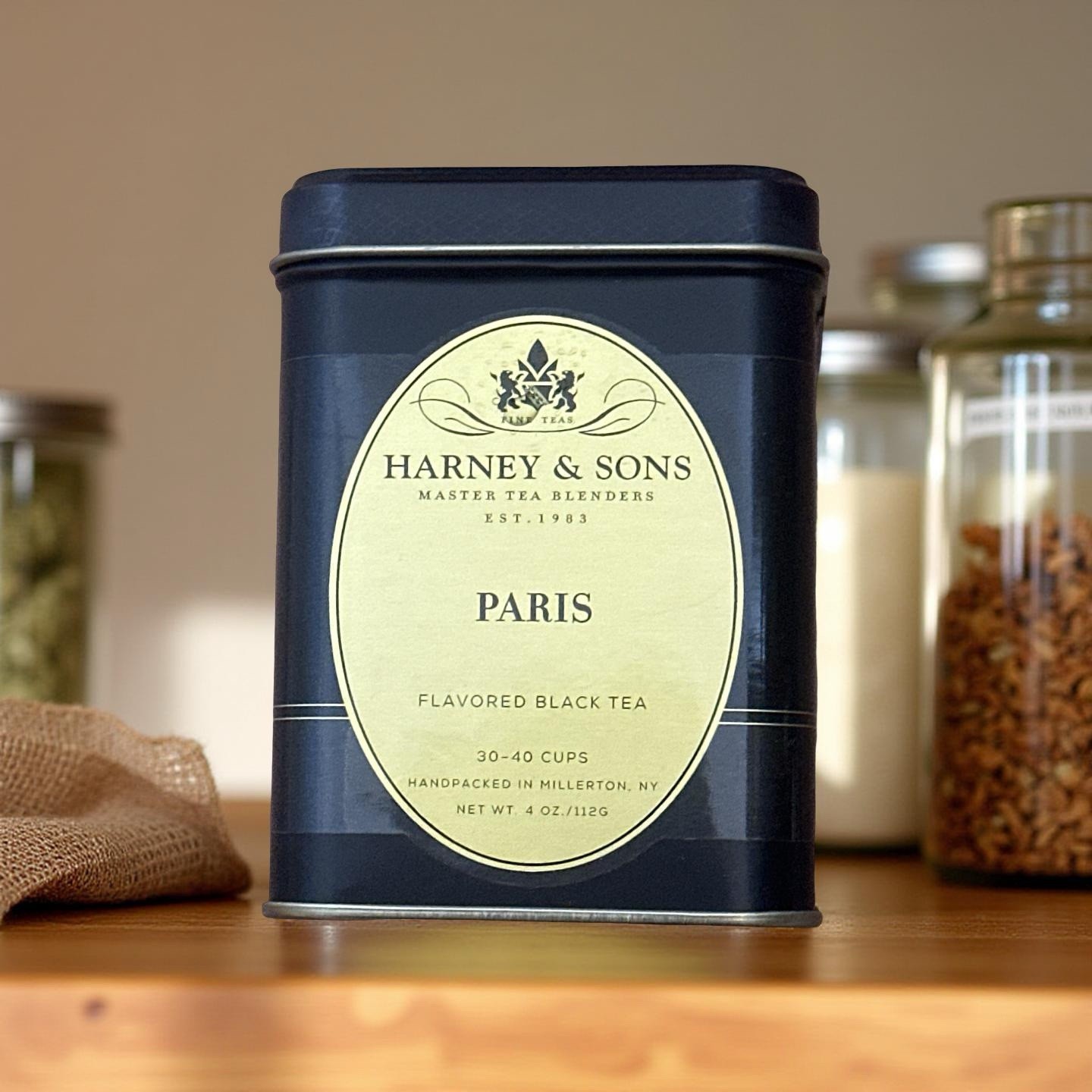 Harney and Sons “Paris” Tea 4 Ounce – 30 To 40 Cups – Hand Packed Tin Exp:12/26