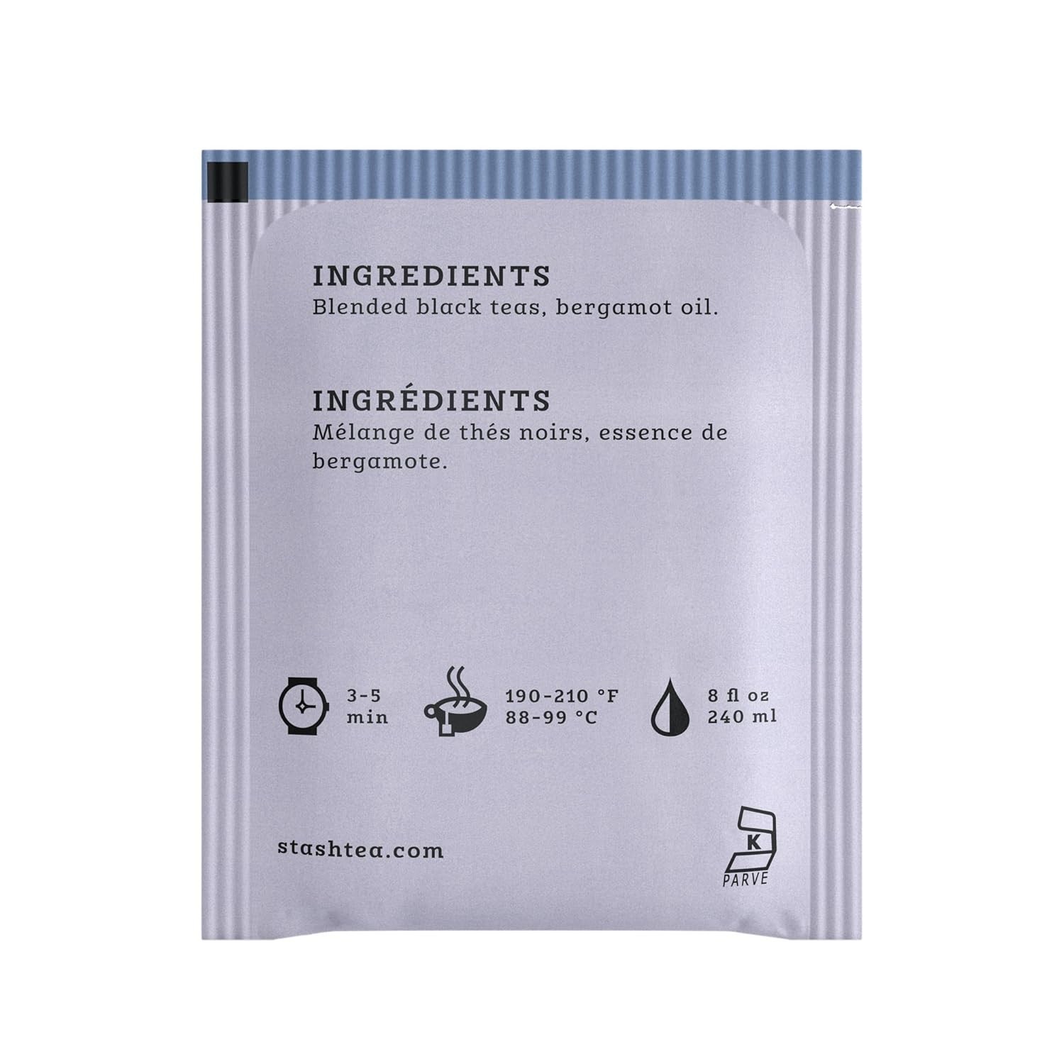 Earl Grey Black Tea, 100 Allergen-Free Tea Bags for Any Occasion