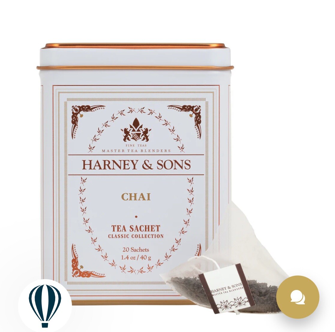 Harney and Sons Classic CHAI Tea 20ct Tin