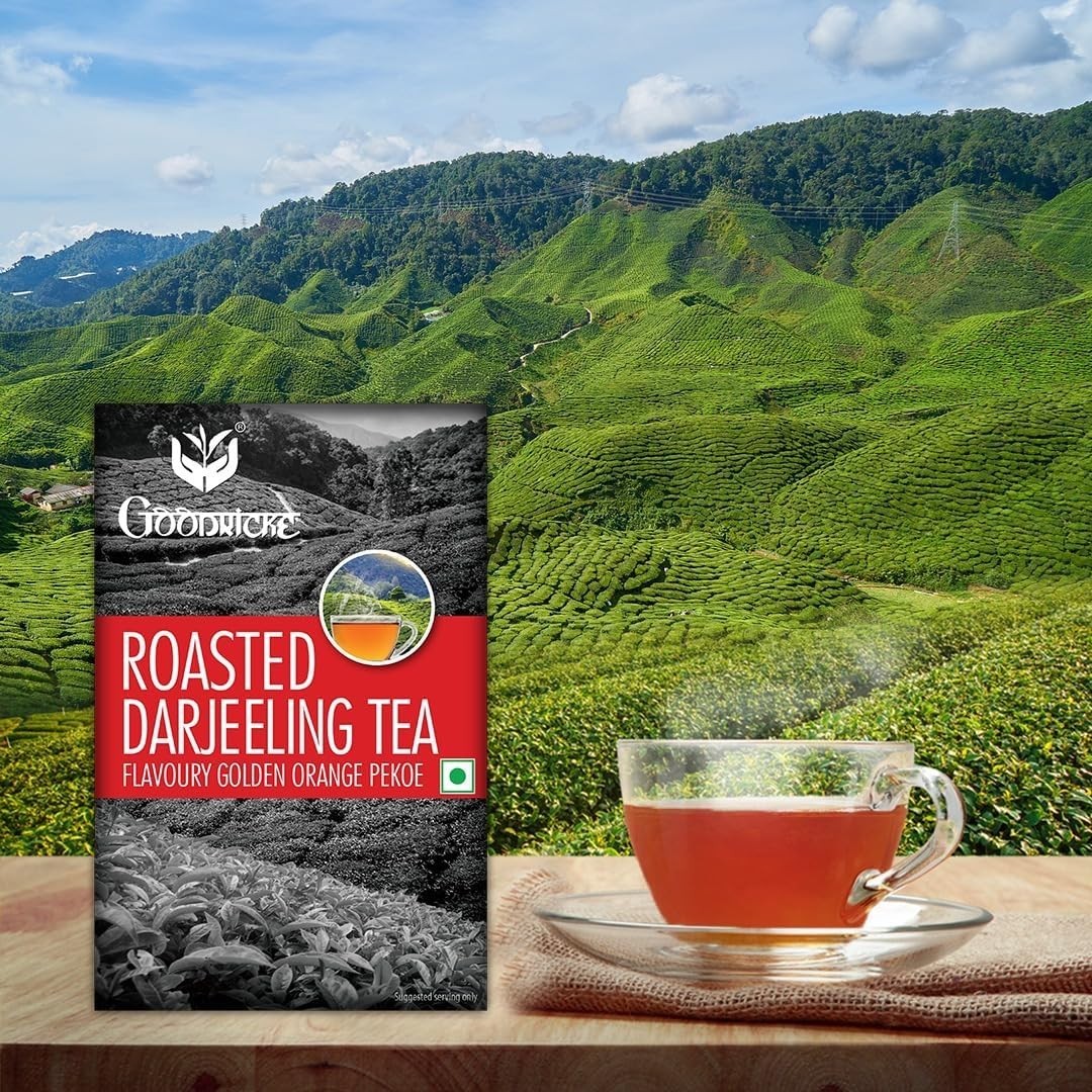 GOODRICKE Roasted Darjeeling Tea 250 g Premium Black Loose Leaves Tea Rich Taste
