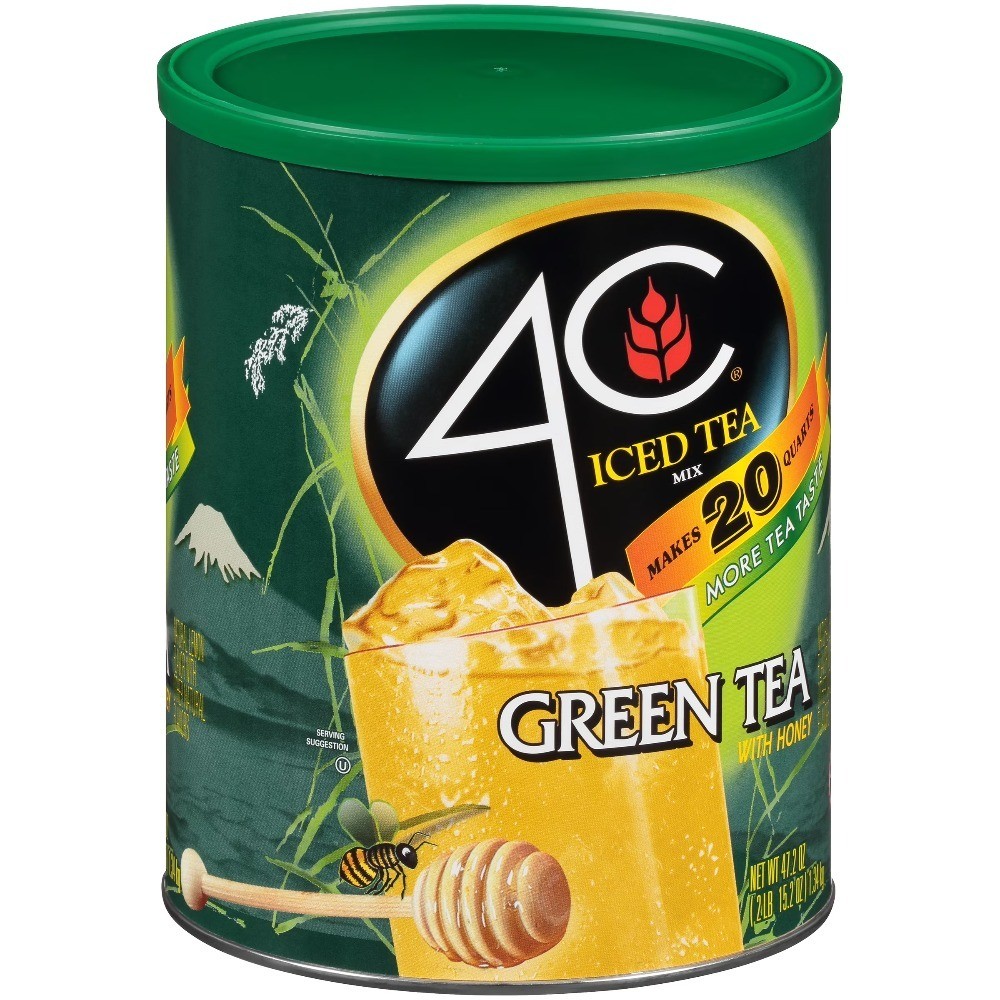 Green Tea Drink Mix Powder 4 Pack 47.2 Ounce Bulk Canister