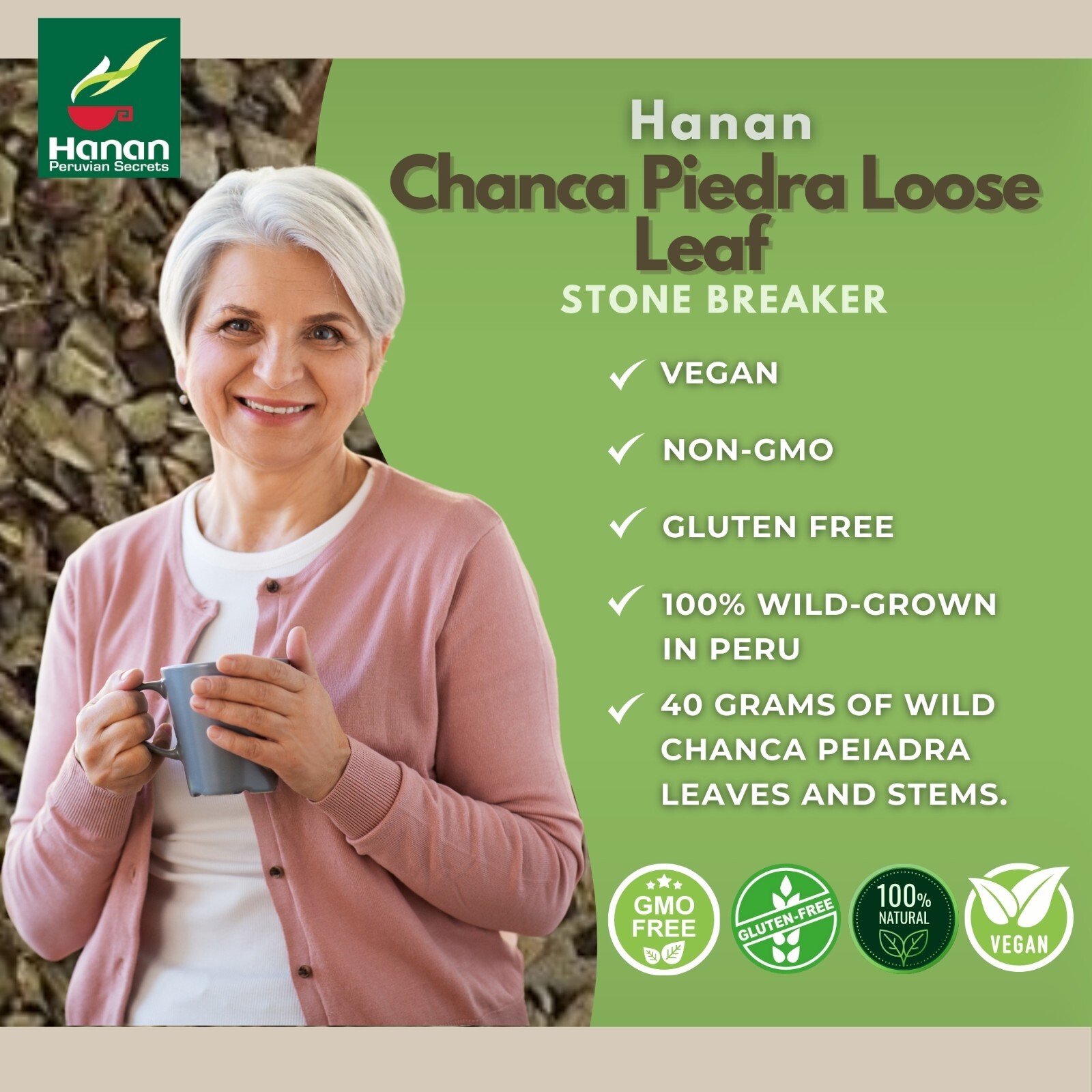 Chanca Piedra 40g Stone Breaker 1.4oz Loose Herbal Tea from Peru