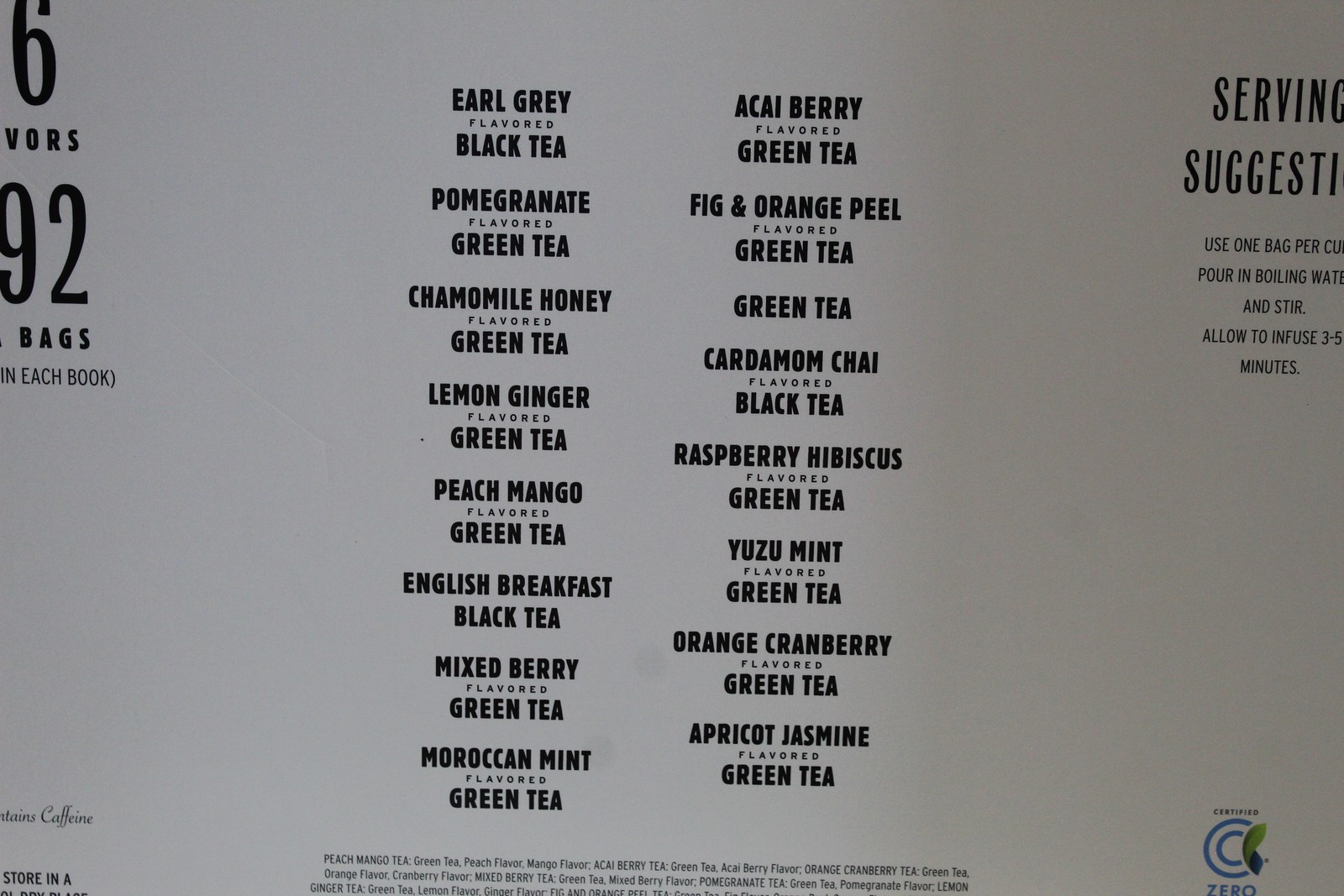 Tea Wisdom Tea Library 16 Flavors Assorted Tea Bags Gift Set 192 Count