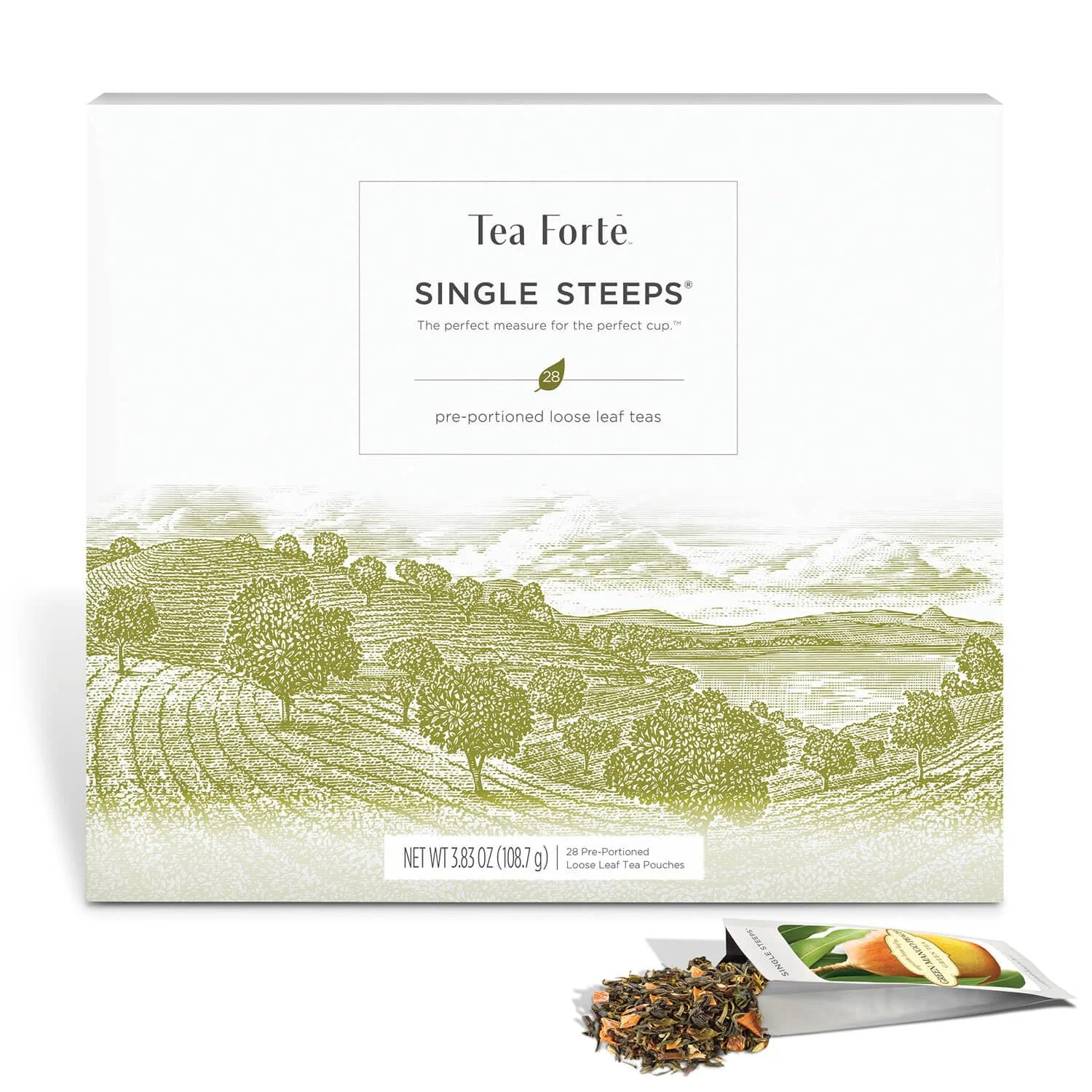 Tea Forte Single Steeps Loose Leaf Tea Sampler Tea Chest, Assorted Variety Tea B