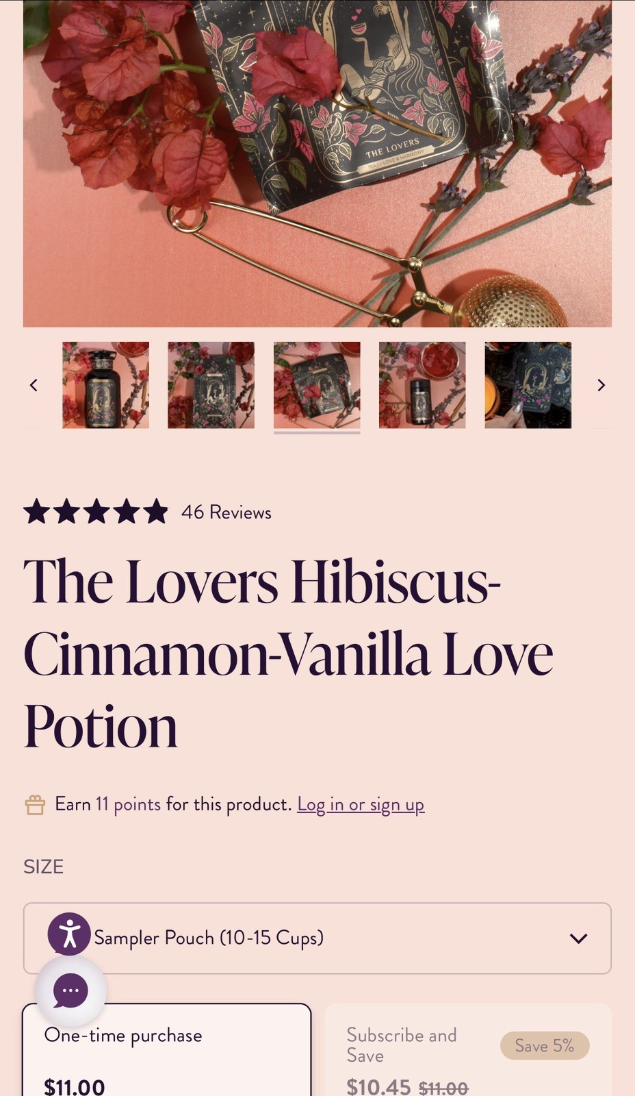 Magic Hour The Lovers Organic Herbal Loose Leaf Tea, Cherry Vanilla, 1 oz