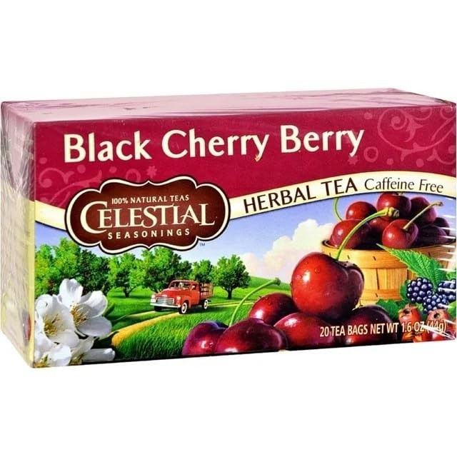 Delicious Black Cherry Berry Tea – 20 Count (Pack of 2)