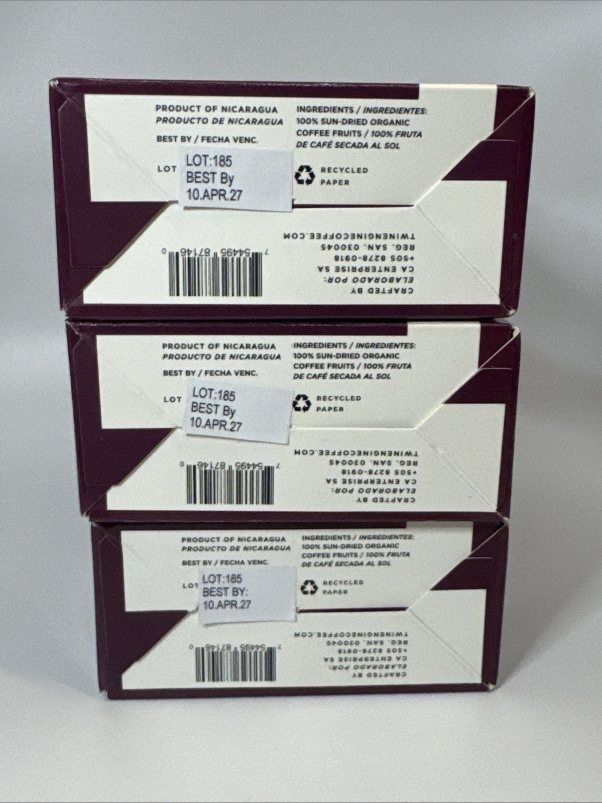 3x – Caturra Tea Natural Focus Sun- Dried Coffee 120g Fruit Exp 04/10/27 Brew