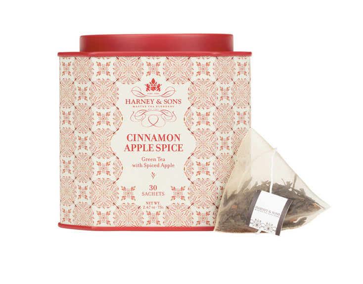 HRP CINNAMON APPLE SPICE Green Tea30 ct Sachet Tin