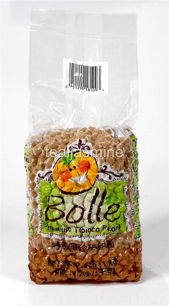Bolle Premium Black Boba Tapioca Pearls Boba Bubble Tea 2.2 Lbs.