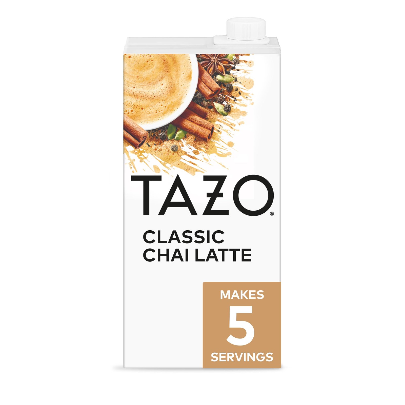 TAZO Classic Chai Latte, Black Tea Concentrate, 32 Fl Oz (Pack of 1)