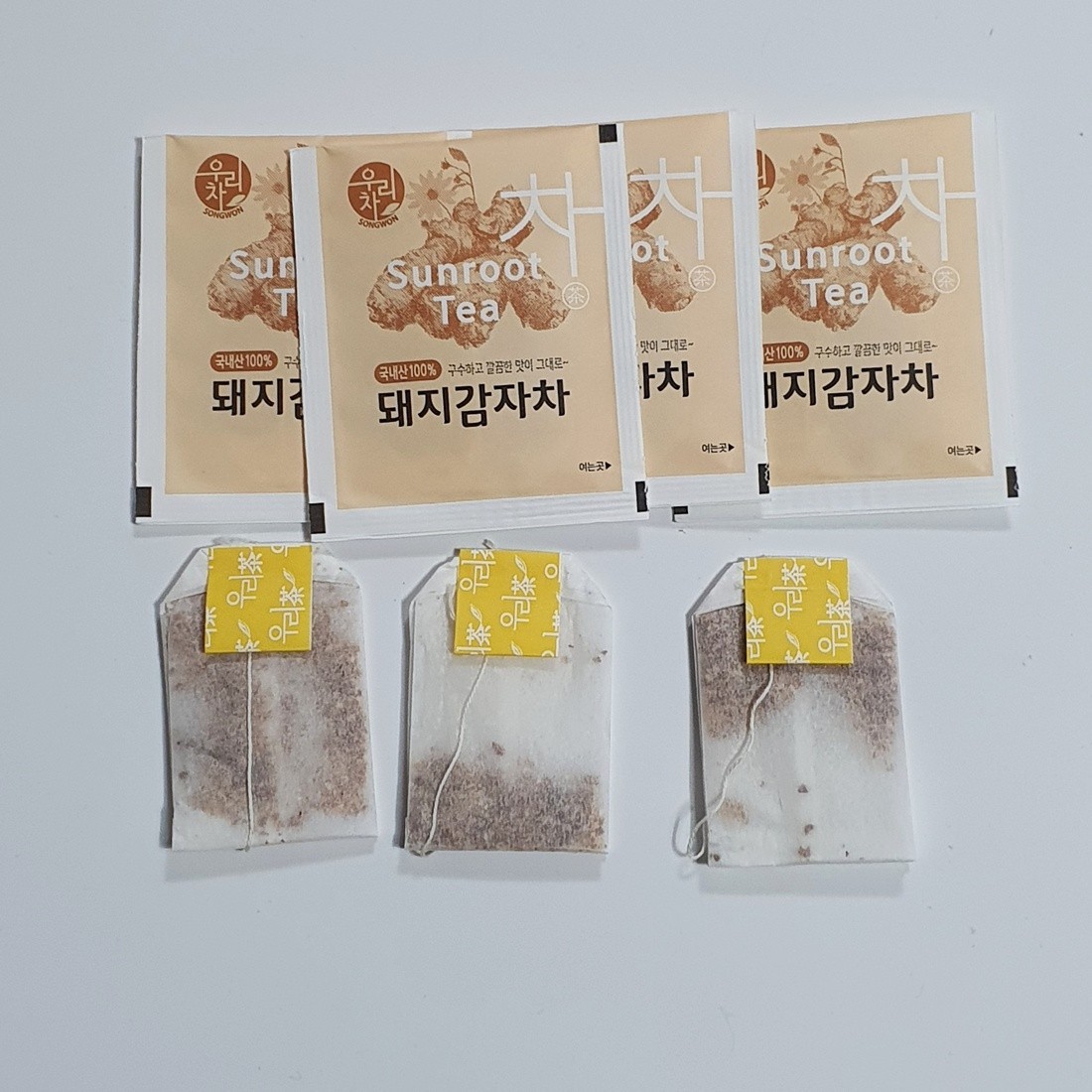 Jerusalem Artichoke Tea Wooricha Korean Roasted Root 40 Tea Bags Healthy Herbal