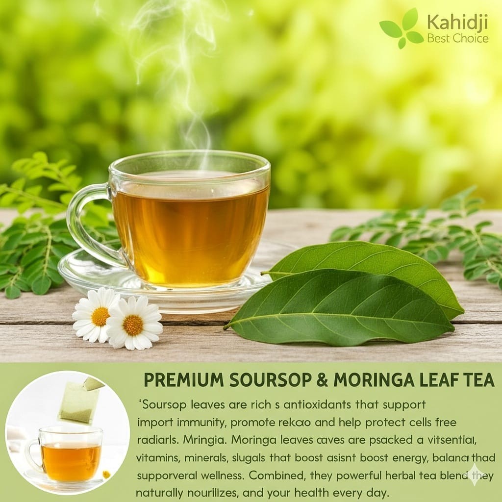 Organic Soursop & Moringa 100% Pure Leaves Tea 30 bags