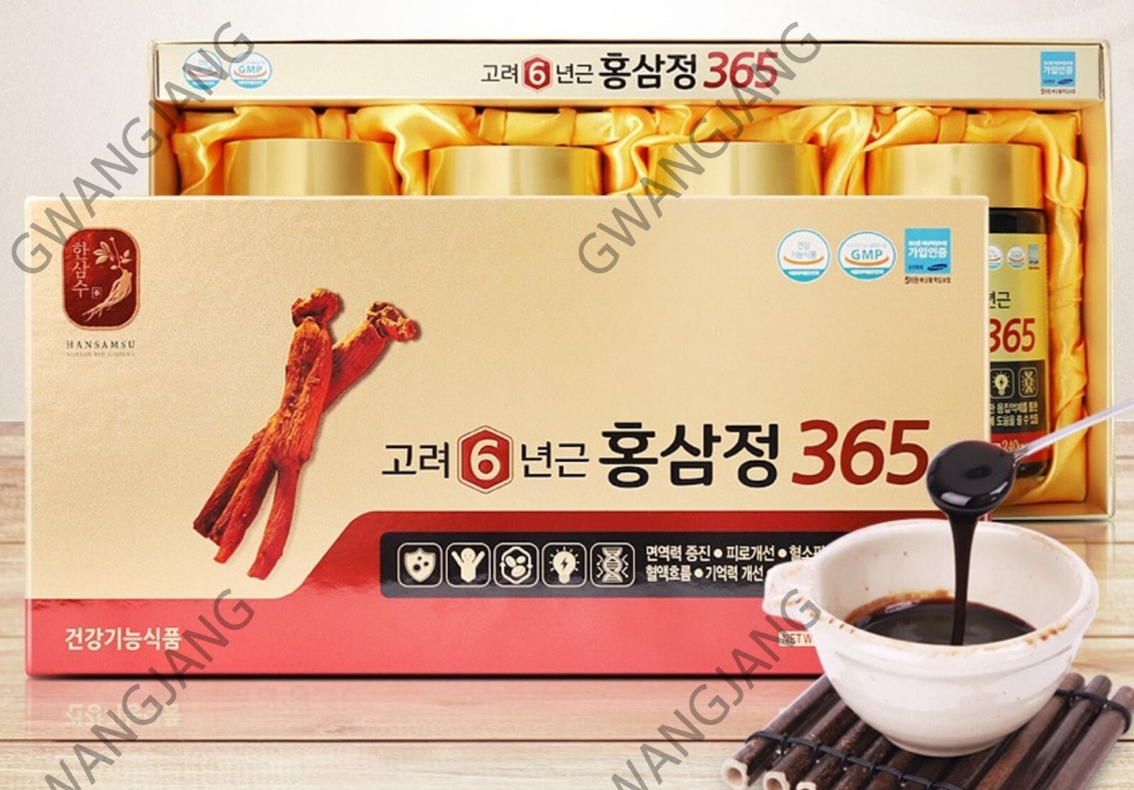 Korean 6 Years Red Ginseng Extract 365 Kpop Kfood 240g x 4pcs Red Ginseng Tea
