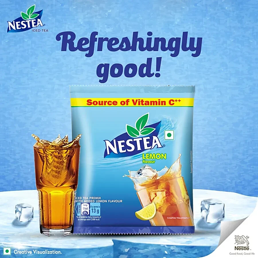 NESTEA Instant Iced Tea, Lemon Flavour – 400g Pouch – refreshing drink