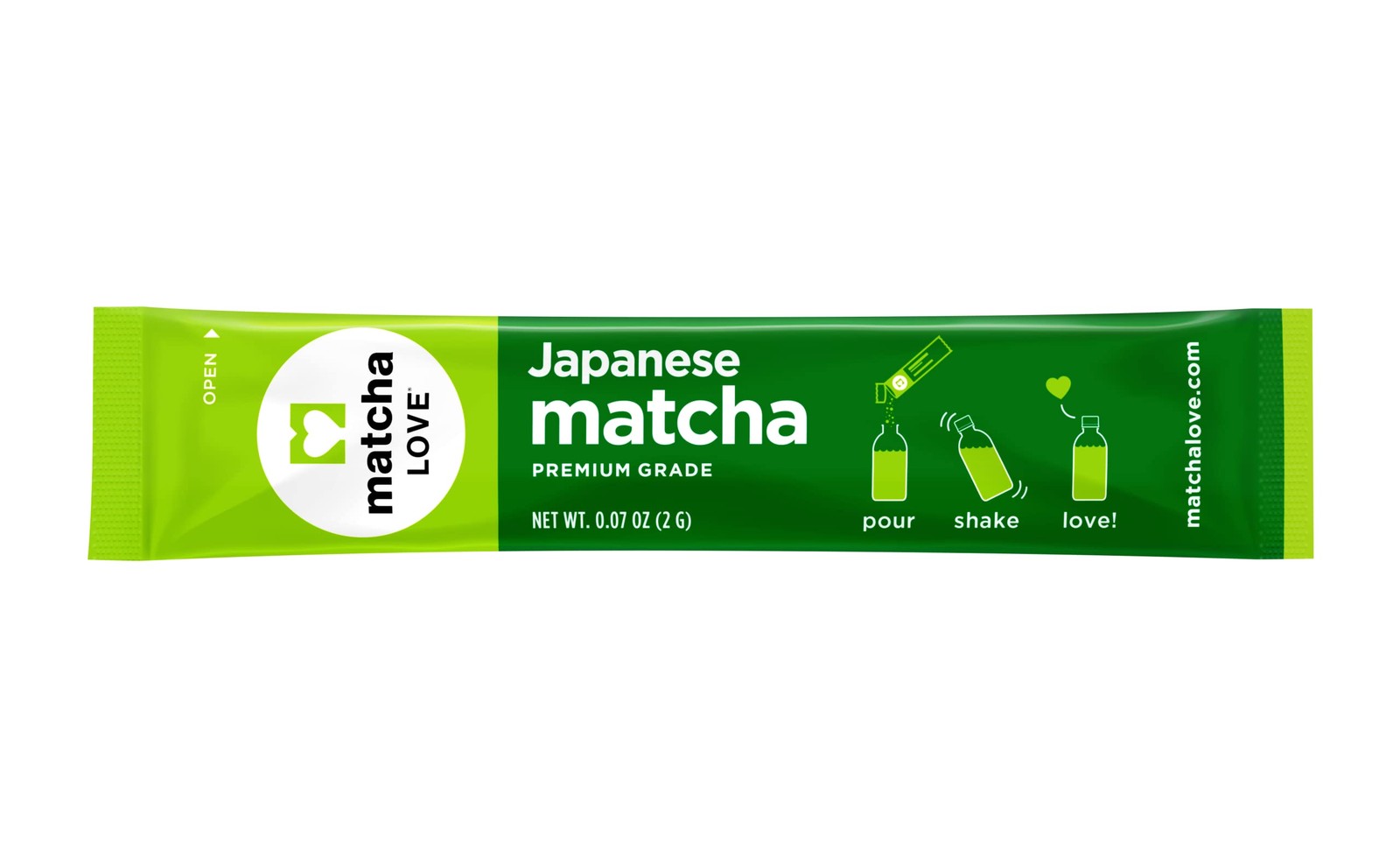 Japanese Matcha Unsweetened Green Tea Powder, 15 Single Serve Packets, 1.05 O…