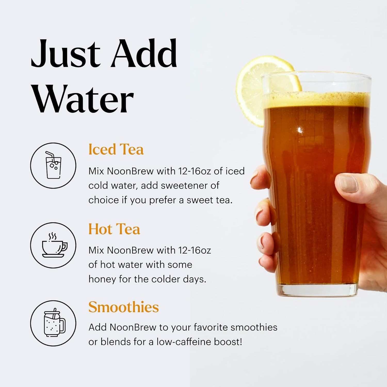 NoonBrew Oolong Mushroom Tea – Natural Energy, Focus & Mood Support, 30 Servings