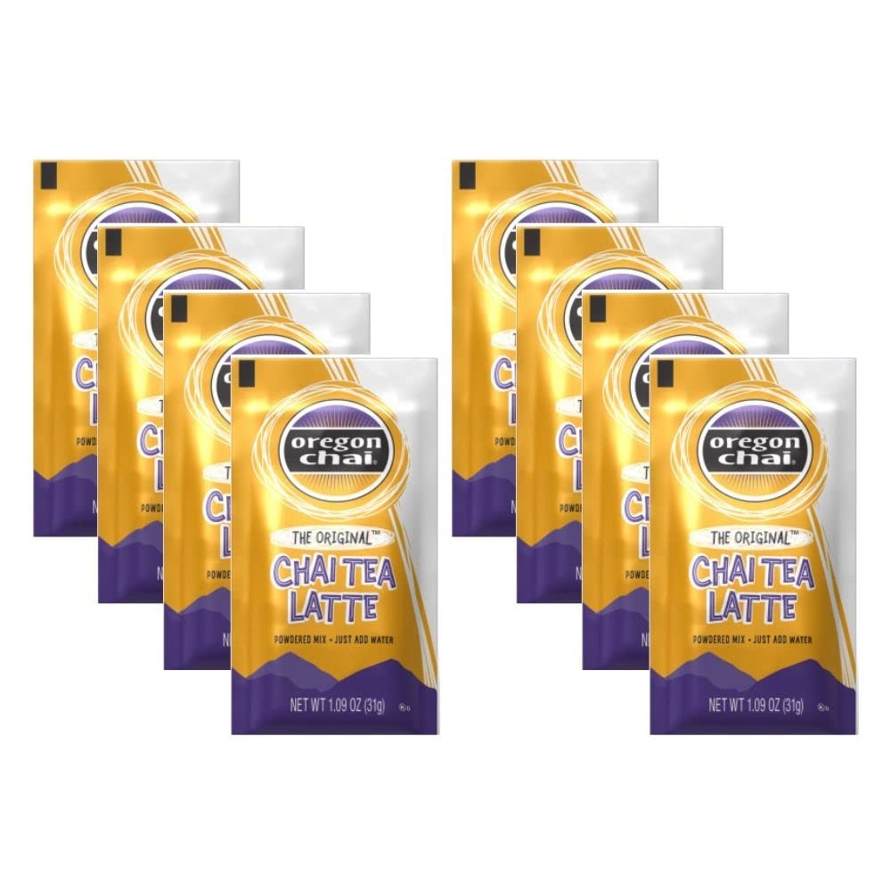 8 Count Organic Chai Latte Mix – Mildly Sweet & Easy to Prepare