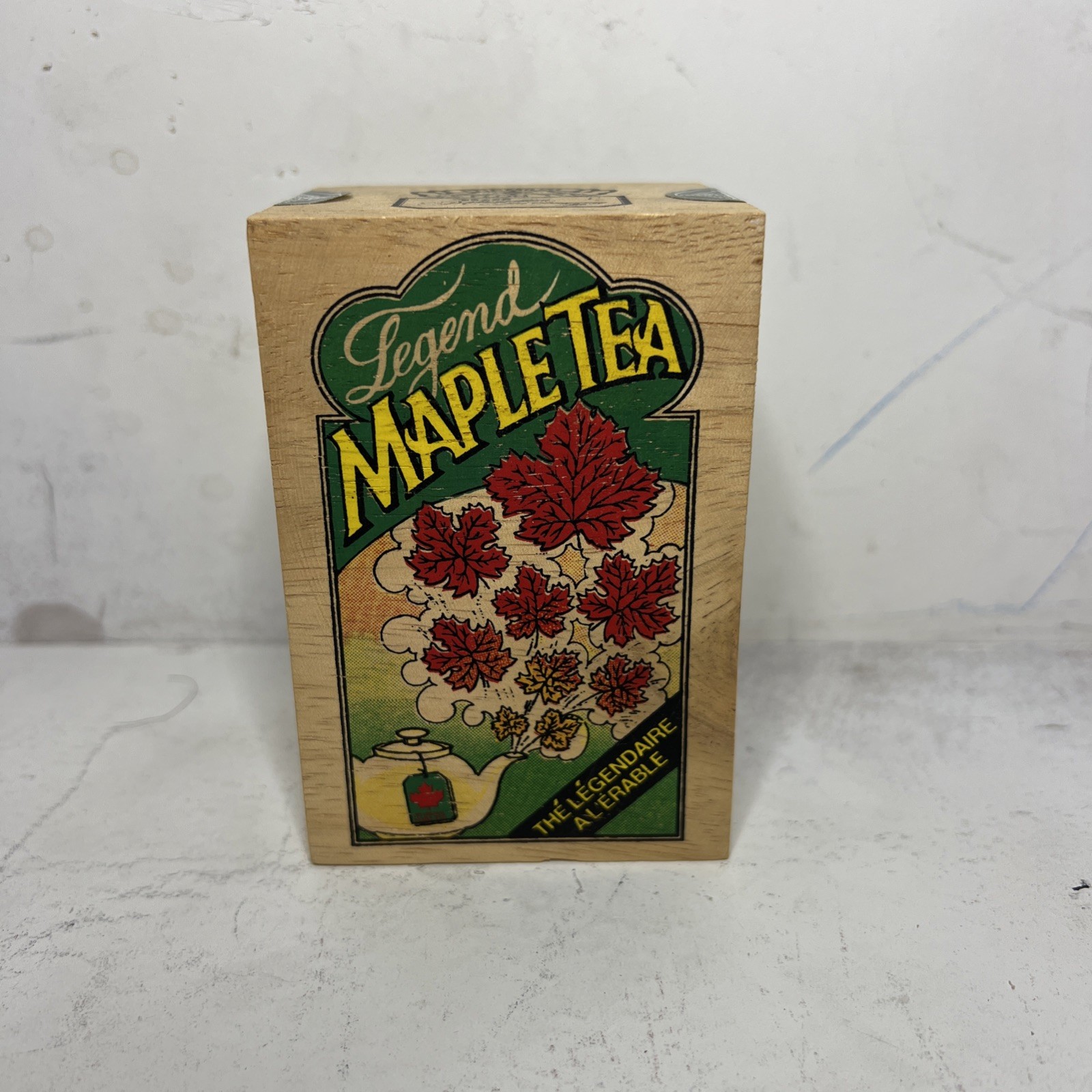 Mlesna Legend Maple Tea Wooden Box – Pure Ceylon Black Tea – 12 Tea Bags 24g