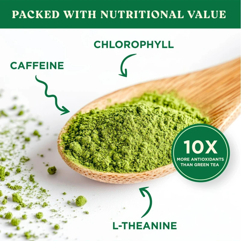 20 Harmony Matcha Vanilla Japanese Matcha, Sweetened w/ Organic Sugar On-the Go