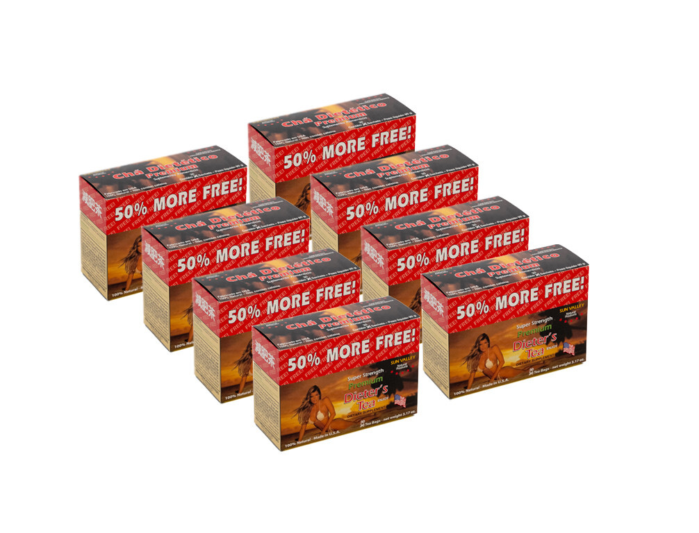 SUN VALLEY PREMIUM DIETERS TEA – SUPER STRENGTH – 8 tea boxes