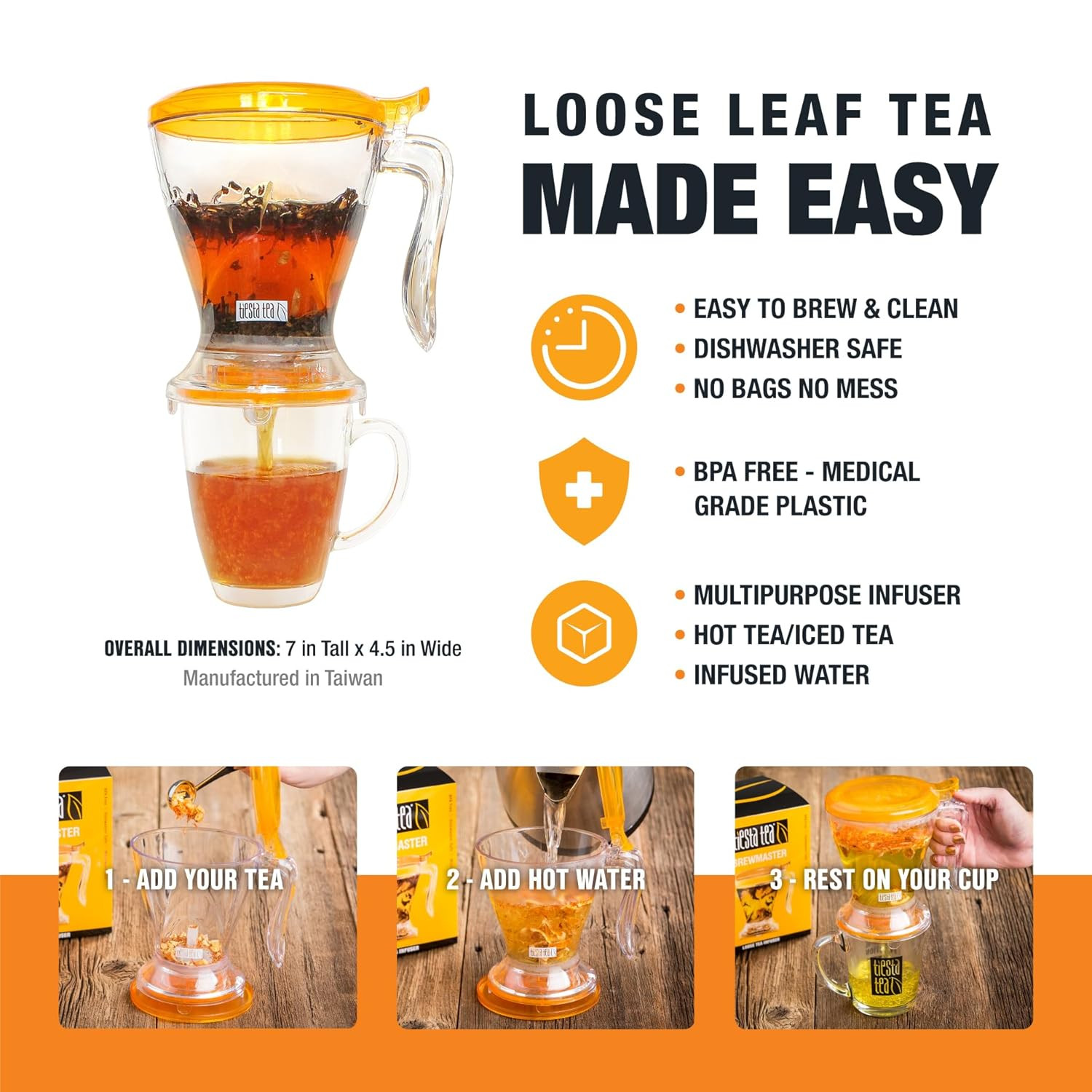Ultimate Live Loose Leaf Kit, Tea Starter Kit with High to Non-Caffeinated Blend