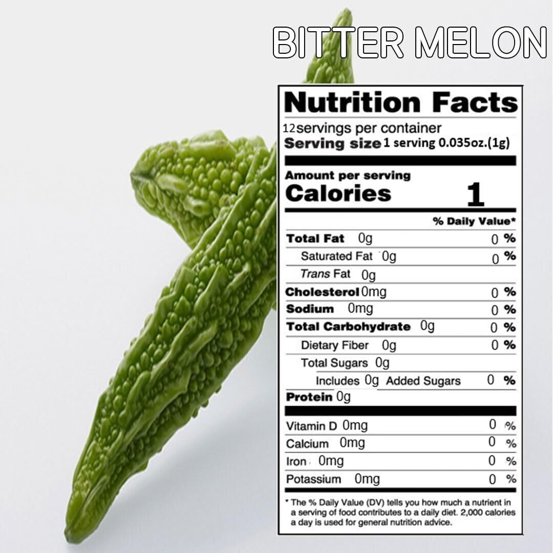 [GAGOPA] 100% Pure Bitter Melon Herbal Tea, 1g x 12 Teabags (5-Pack, 60ea)