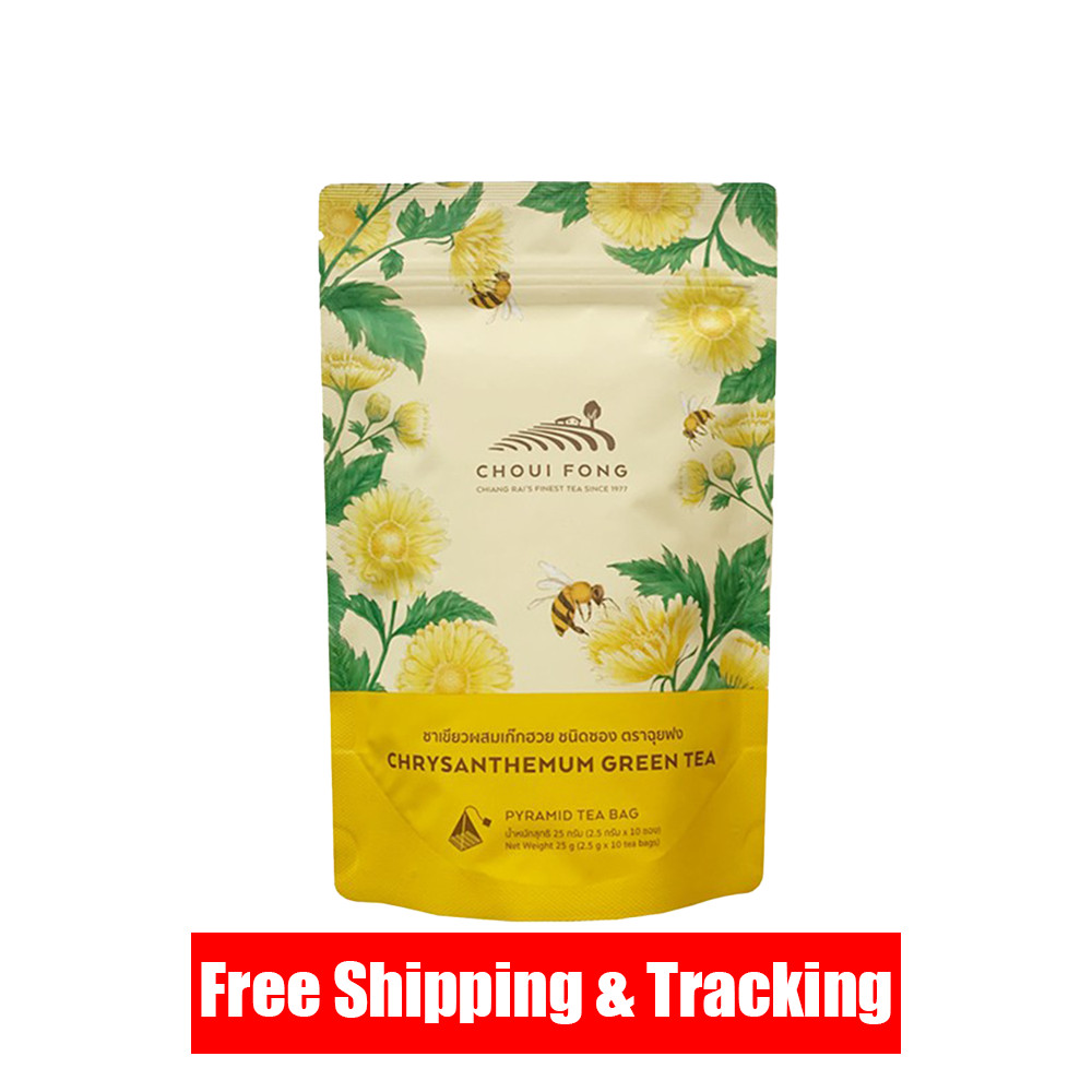 CHOUI FONG Chrysanthemum Green Tea 25 g (2.5 g x 10 Bag) Product of Thailand