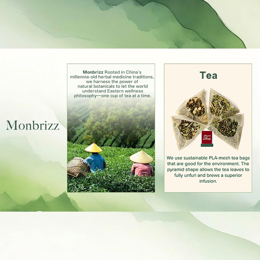 Monbrizz kidney tea formula Ginseng Six treasure tea te divina maca root Goji…