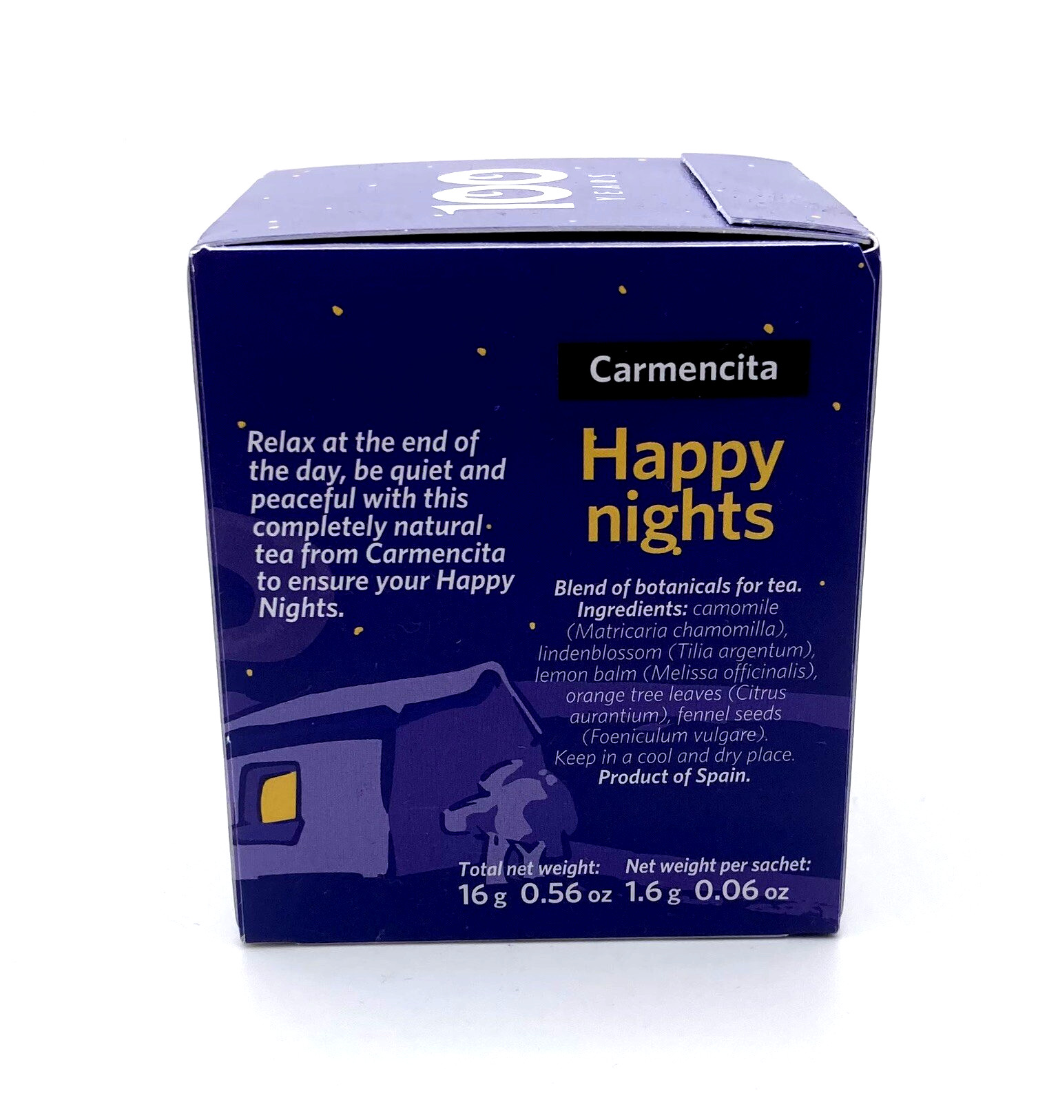 (Pack of 2) Carmencita Buenas Noches Happy Nights Herbal Infusion 10 Tea Bags