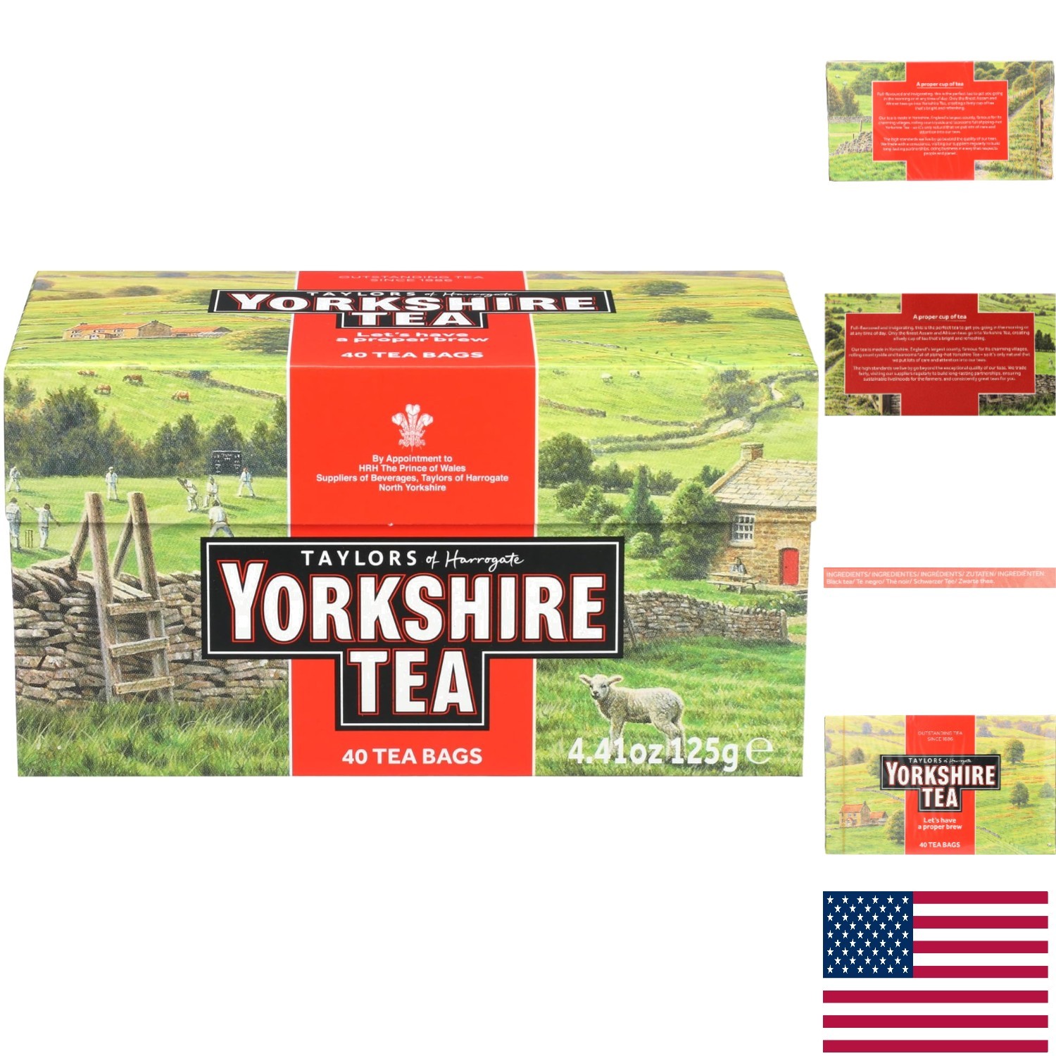 Yorkshire Red Tea – 40 Count Pack, Perfect for Breakfast or Tea Time