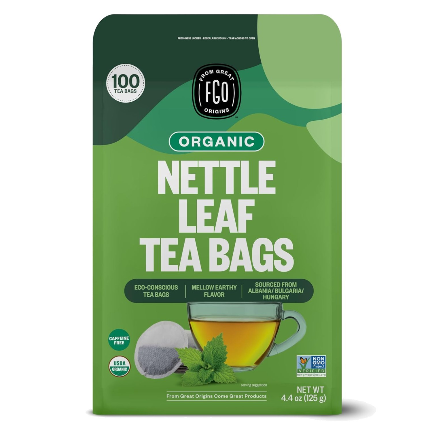 Resealable Bag – Caffeine-Free Nettle Leaf Tea