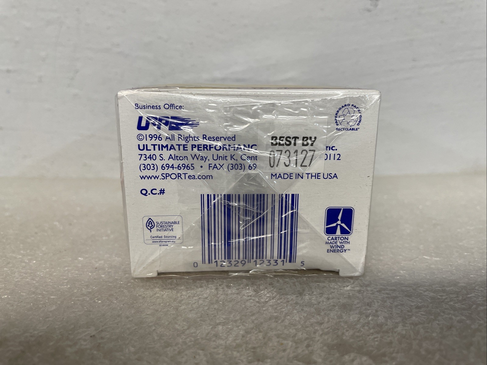 SportTea Iced Tea 7 Quart Size TeaBags 3.0oz Box 07/2027 New Sealed