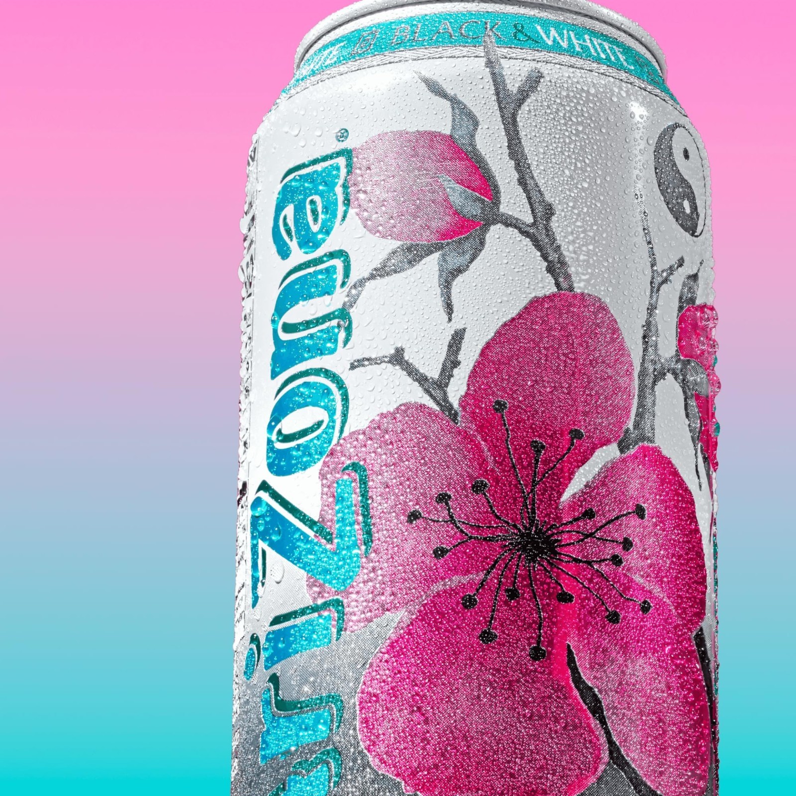 Black & White Tea – 22 Fl Oz Big Can (12 Pack) – Refreshing Iced Beverage