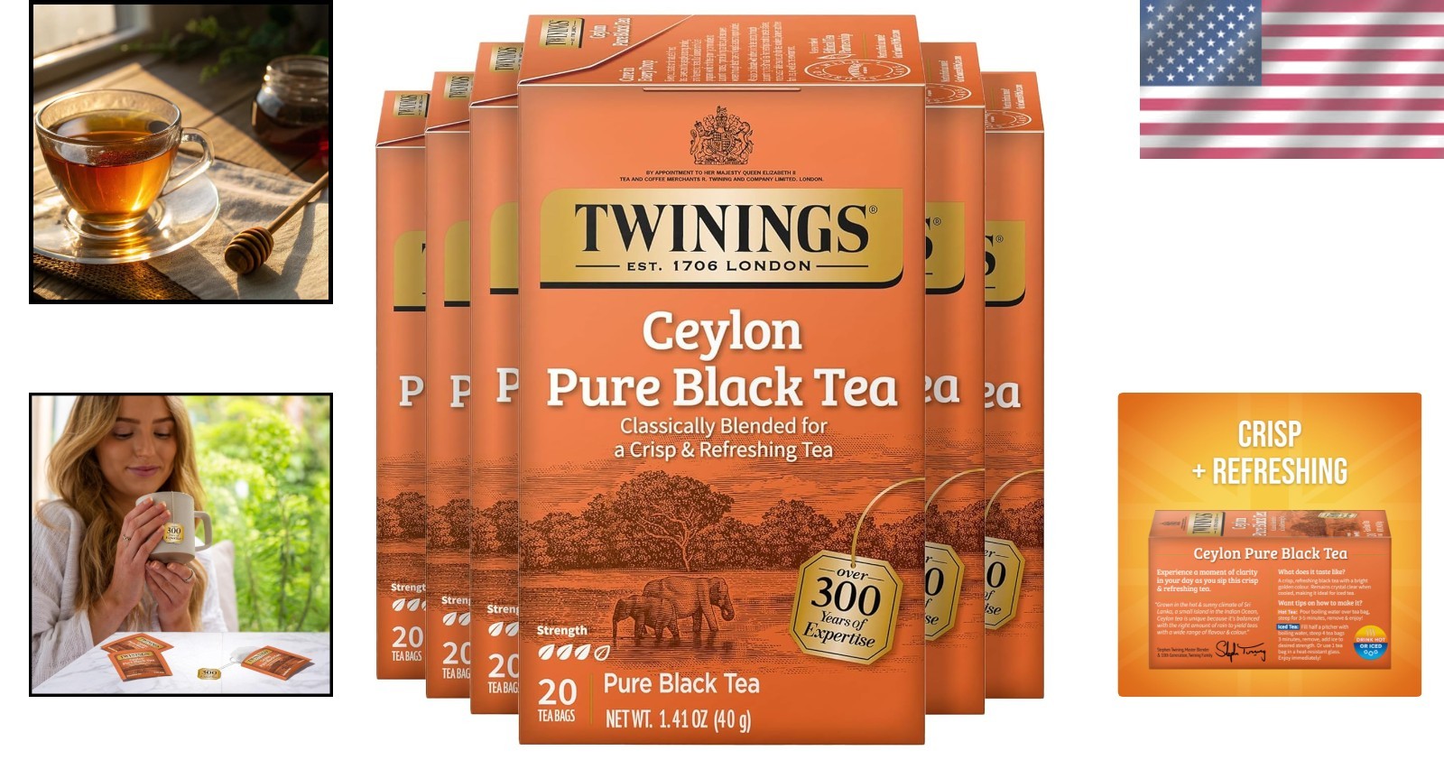 Travel-Friendly Individually Sealed Black Tea Bags