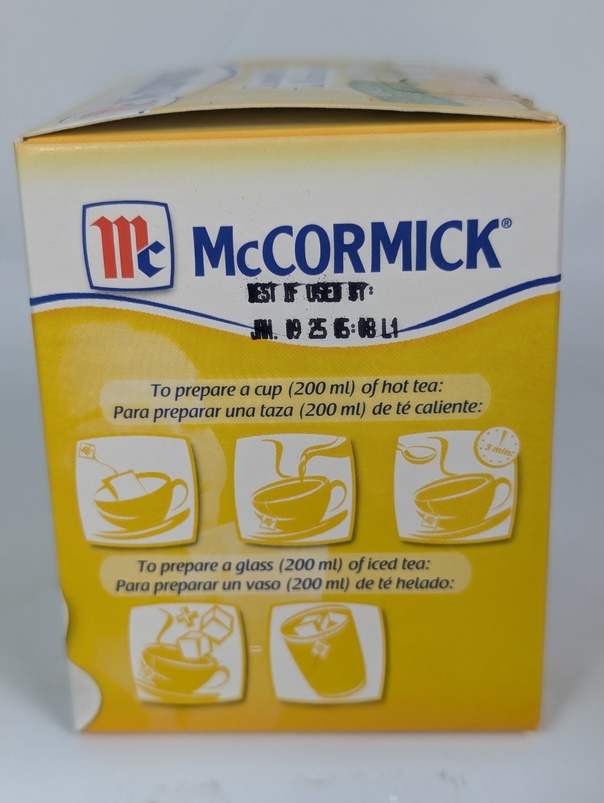 Lot Of 4 Boxes McCormick Chamomile Tea 10 Bags Caffeine Free .42oz bb 1-9-25