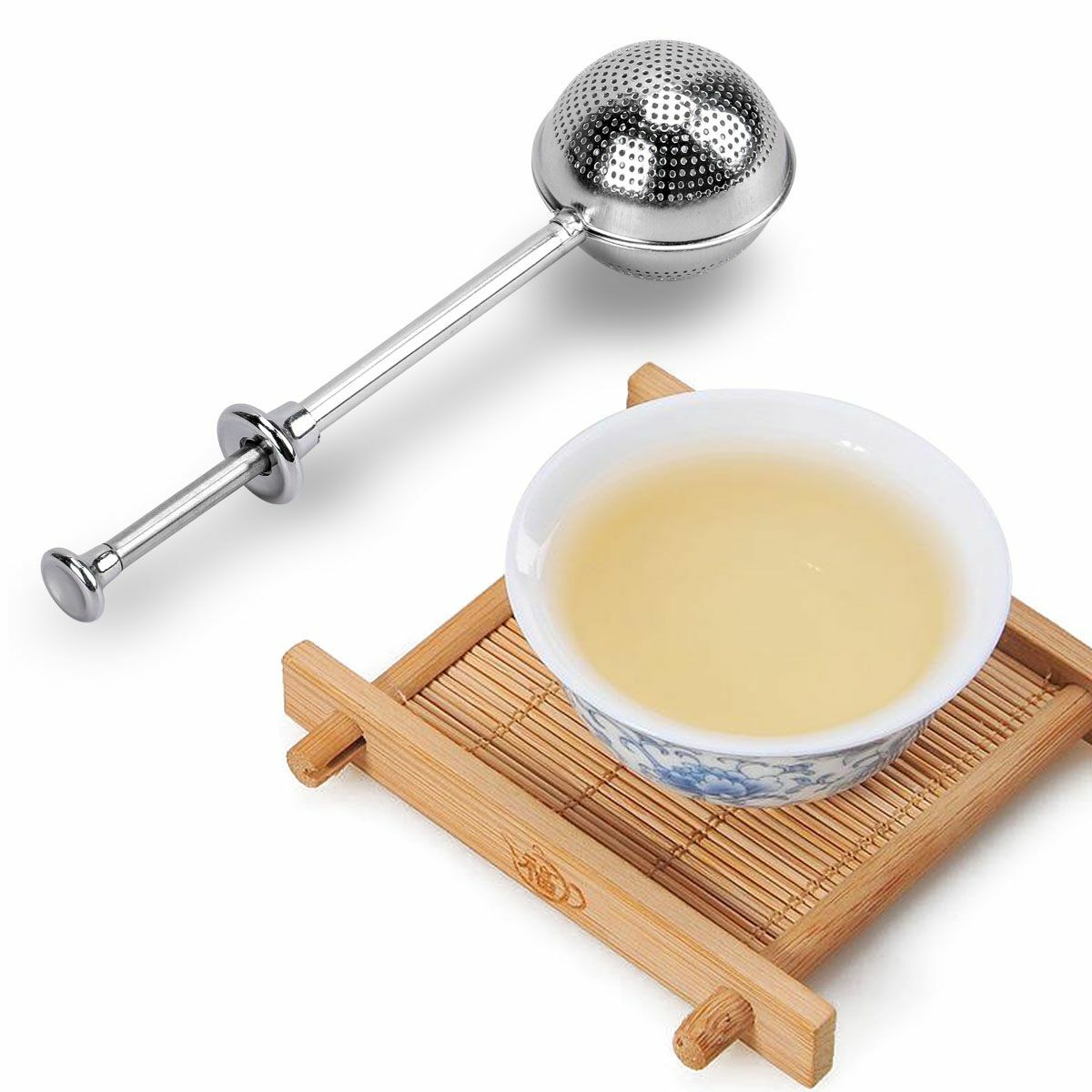 Stainless Steel Tea Infuser Ball Mesh Leaf Strainer Filter Herb Steeper General