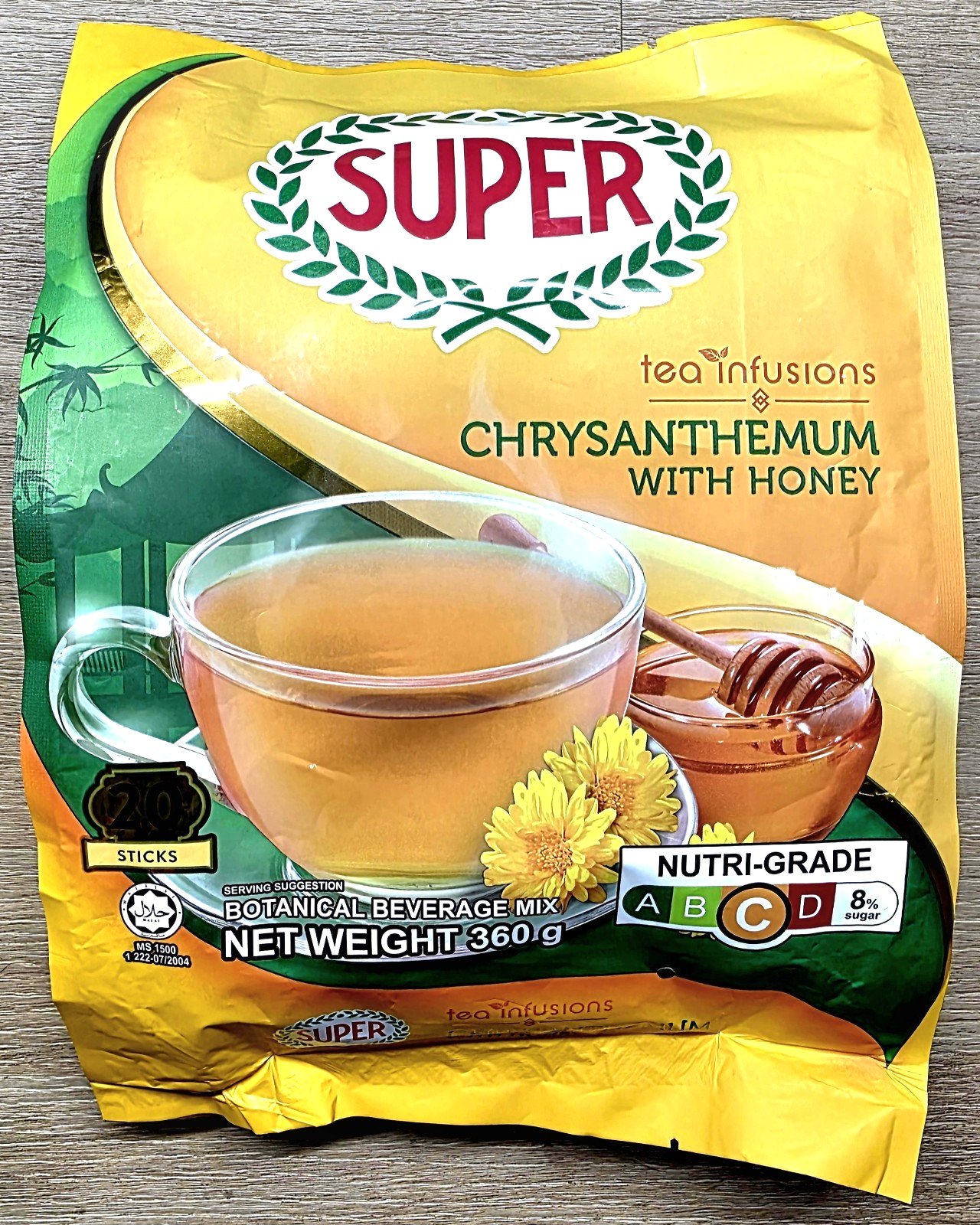 SUPER Chrysanthemum Honey Tea | Instant Drink Malaysia | 20 Sticks 360g