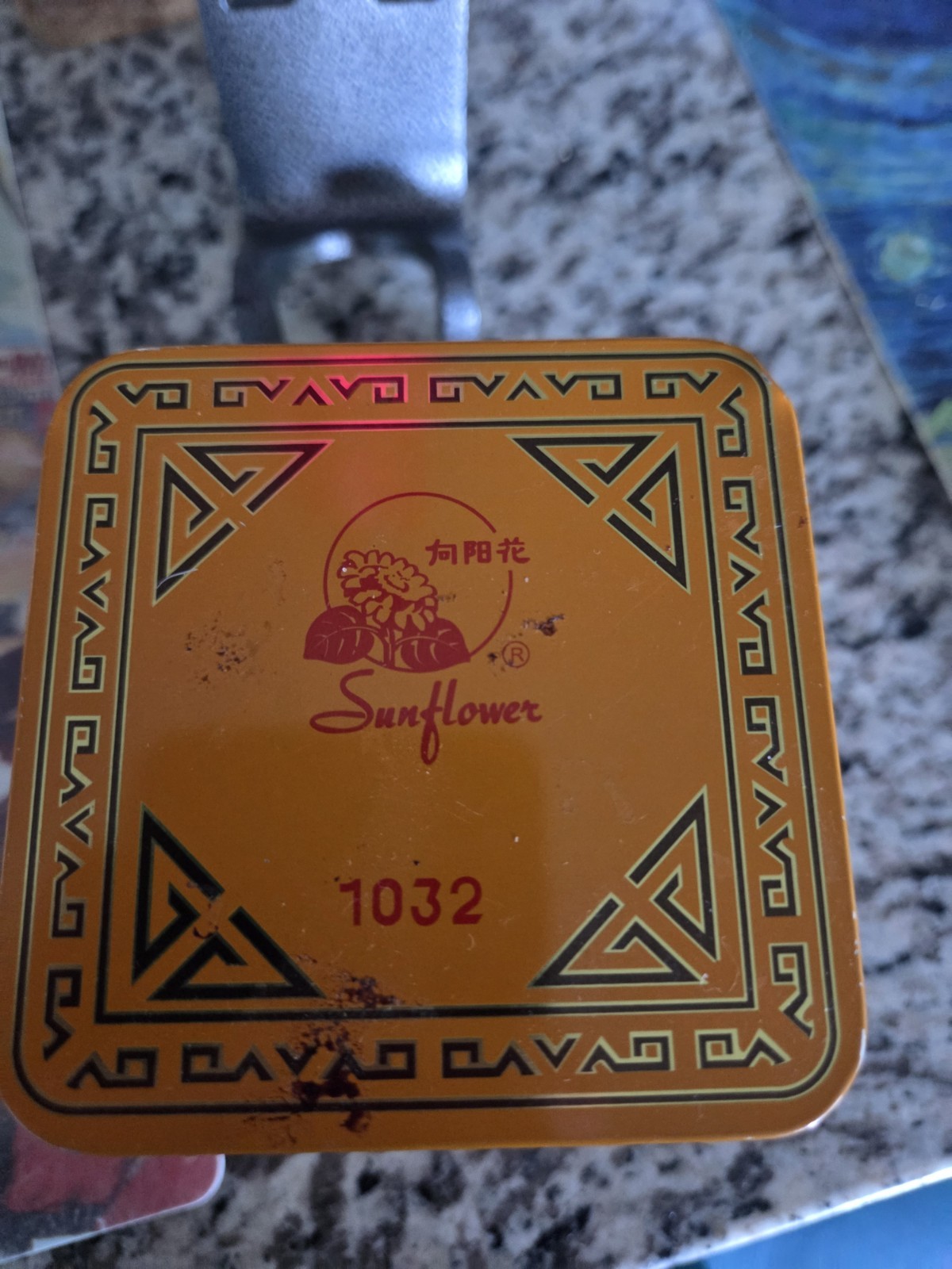 Sunflower Tea In Original Orange Tin