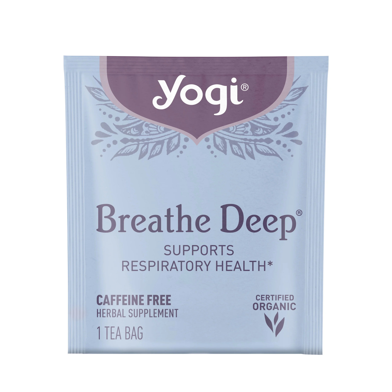 Yogi Tea Breathe Deep, Caffeine-Free Organic Herbal Tea Bags, 16 Count