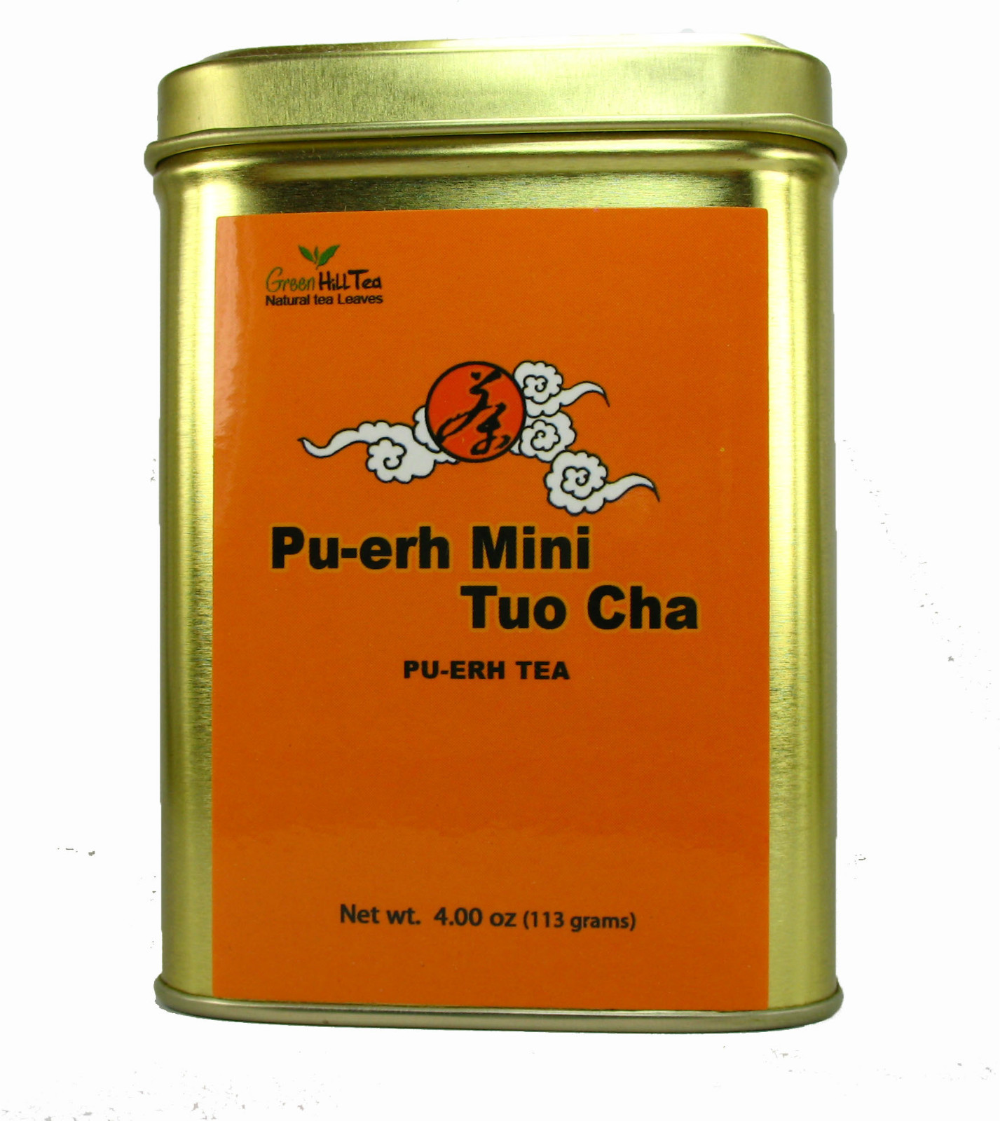 puerh tea pu-erh tea natural tea ball mini tuo cha 4 OZ in Tea Tin