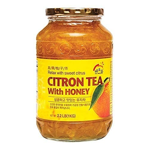 Citron Honey Tea 2 Glass Jars – 2.2 LBS/1 KG Each Orange