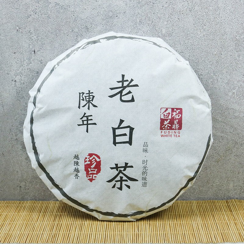 350g Authentic Fuding White Tea High Mountain Shoumei Chen Nian White Tea Cake