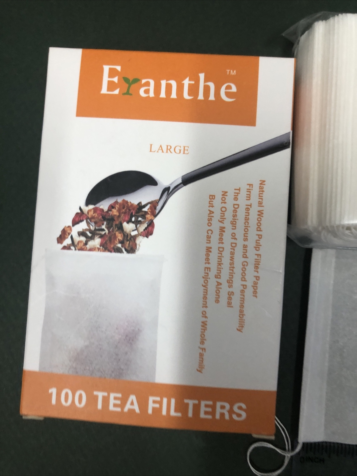 100 Pcs Non-woven Disposable Filter Empty Teabags Herb Loose Tea Bag 8*10 cm US