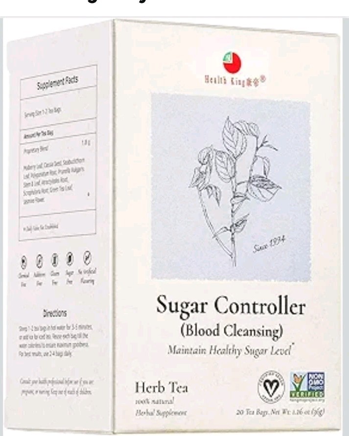 Health King- Sugar Controller (Blood Cleansing) Herb Tea-20 Tea Bags , Help…
