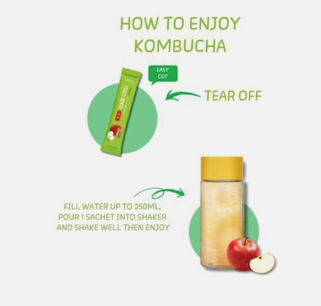 Apple Daily Kombucha Korea Tea Powder 5g x 20 Sachets